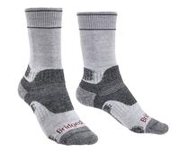 Bridgedale HIKE Midweight Merino Performance Boot Original-Women's- Large-Silver/Grey