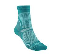 Bridgedale Womens Ultra Light T2 Merino Performance Crew Sock - Teal, Size S-L