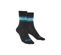 Bridgedale Women's Liner Base Layer Merino Wool Performance Boot Socks in Grey | Size: 3-4.5 Bridgedale Grey 3-4.5