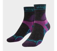 Bridgedale - Womens Lightweight Merino Socks - Charcoal / Purple - Grey Merino Wool - Size 5-6.5 (UK Shoe)