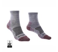 Bridgedale Womens Socks Hike Lightweight Merino 3/4 Crew Heather/Damson 710608