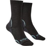 Bridgedale - Womens Hiking Lightweight Boot Socks - Graphite / Mint - Grey Nylon - Size 3-4.5 (UK Shoe)