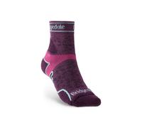 Bridgedale Womens Lightweight T2 Merino Sport 3/4 Crew Hiking Sock - Damson
