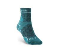 Bridgedale 1 Pack Ladies Trail Lightweight T2 Merino Wool 3/4 Sport Socks - 7-8.5 UK - Teal