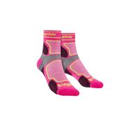 Bridgedale Women's Trail Running Ultralight T2 Coolmax Sport 3/4 Crew Socks in Pink | Size: 7-8 Bridgedale Pink 7-8