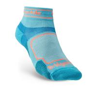 Bridgedale Women's Ultra-Lightweight T2 Coolmax Mini Crew Trail Run Socks {BR-710258} - Blue - Medium