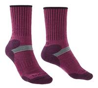 Bridgedale Women's X Cross-Country ski Socks-Merino Endurance, Raspberry/Plum, M