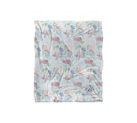 Bridgerton By Catherine Lansfield Bridgerton B Floral Silky Touch Super Soft Throw Blanket 152 X 127 cm in White Bridgerton By Catherine Lansfield White 152 X 127 cm