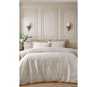 Bridgerton By Catherine Lansfield 'Regal Birds' Soft Velvet Duvet Cover Set in Natural | Size: Super King Bridgerton By Catherine Lansfield Natural Super King