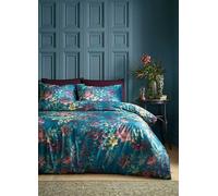 Bridgerton By Catherine Lansfield Romantic Floral Duvet Cover Set Teal