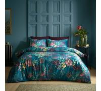 Catherine Lansfield Bridgerton Romantic Floral King Duvet Cover Set with Pillowcases Teal
