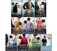 Bridgerton Family Book Series Complete 10 Books Collection Set by Julia Quinn NETFLIX