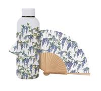 Bridgerton Insulated Bottle and Fan Pack - Purple Wisteria