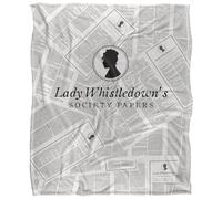 Bridgerton Lady Whistledown Newsprint Silky Touch Super Soft Throw Blanket 152 X 127 cm