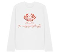 Bridgerton Occupy My Thoughts Unisex Long Sleeve T Shirt, White, XX-Large