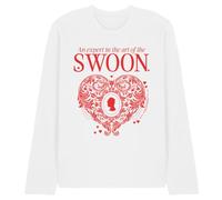 Netflix Bridgerton The Art Of Swoon Long Sleeve T-Shirt, White | Size: Medium Netflix White M