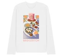 Bridgerton Treats Unisex Long Sleeve T Shirt, White, Small