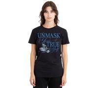 Bridgerton Unmask Your True Self Ladies T Shirt, Black, Medium