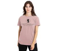 Bridgerton Women's Whistledown Society Papers Ladies T Shirt, Powder Rose, XL