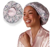 Bridgerton x Kitsch Flexi Satin Shower Caps for Women Reusable Waterproof Large Wide Shower Cap for Women Men Adjustable Stylish Hair Cap