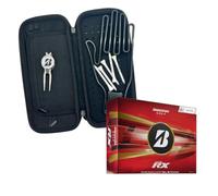 Bridgestone Golf Tour B RX Golf Balls with Golf Glove Holder - Includes Removable Ball Marker Divot Tool, Glove Shaper and Tees