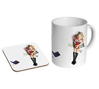 Bridget Jones Ceramic Coffee Mug + Coaster Gift Set …