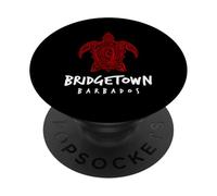 Bridgetown Barbados Tribal Sea Turtle Island PopSockets Adhesive PopGrip