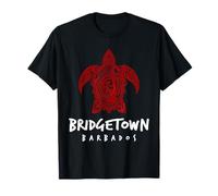 Bridgetown Barbados Tribal Sea Turtle Island T-Shirt