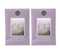 Bridgewater 2 pack of LAVENDER FIELDS Large Scented Sachet Bag, Drawer Fragrance Wardrobe Air Room Freshener for Living Room Bedroom Bathroom Laundry Basket or Car