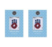 Bridgewater 2 pack of WELCOME HOME - Oriental & Spice Scented Sachet Bag - of Cinnamon,Plum,Apple - Drawer Fragrance Wardrobe Air Room Freshener for Living Room, Bathroom or Car