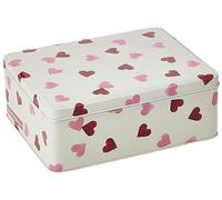 Bridgewater Emma Hearts Deep Rectangular Tin 195 x 154 x 75 mm