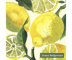 Bridgewater Emma Lemons Cocktail or Tea Napkins paper 25 cm square 20 in pack
