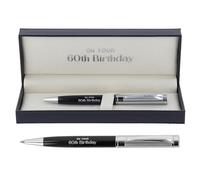 Bridgewater Pen Company Birthday Collection Executive Ballpoint Pen - 18th, 21st, 50th, 60th, 70th, 80th Birthday Boxed Gift (60th Birthday)