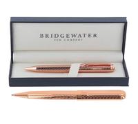 Bridgewater Pen Company Executive Ball Point Pen Collection, Boxed & Sleeved (Warwick, Rose Gold)
