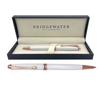 Bridgewater Pen Company Ladies Executive Ball Point Pen Collection, Boxed & Sleeved (Winchester, Gloss White)