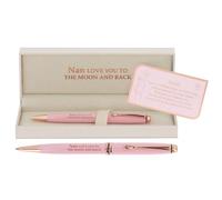Bridgewater Pen Company Sentimental Ballpoint Pen, Luxury Refillable Ballpoint, Boxed with Message Card for family, Mum, Nan, Sister, Friends, Dad & Grandad (Nan Love You To The Moon & Back)