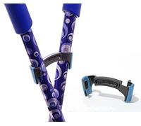 Bridgit Walking Stick/Crutch Holder Hook Clip - Link Your Crutches Together & Stop Them Falling - Blue