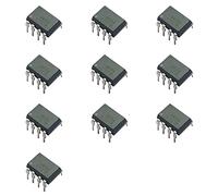Bridgold 10pcs 6N138 138 6N High Speed Optocoupler, 100 kBd, Low Input Current, Photodiode Darlington Output，8-Pin.
