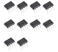 Bridgold 10pcs TLC555CP TLC555 TLC 555 TI Lin CMOS Timers IC Chip,DIP-8.