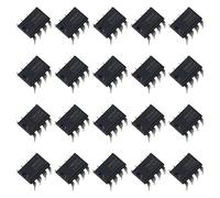 Bridgold 20pcs TL072 072 Low Noise JFET Dual Op-Amp Operational Amplifiers IC Chip,DIP-8.