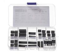 Bridgold 68pcs 10kinds Precision Operational Amplifier and Adjustable Positive Voltage Regulator kit,Including:LM258,LM324,LM339,LM358,LM386 ,LM393,LM3914 ,LM3915,LM13700,LM317.