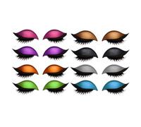 Bridle Bronze Eyelashes, Lazy Eye Shadow Eyelash Patch, Parches Para Pestañas, Eyeshadow Stickers, Colorful Eyeshadow and Lash Sticker for All Eye Shapes(Mix)