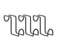 Bridle Hangers Horse Saddle Rack Wall Stand 3 pcs Black Steel vidaXL