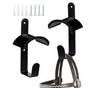 Bridle Hooks - Bridle Holder for the Wall, Metal Bridle Holder, Wall Mounted Saddle Hooks, Pack of 2 Riding Equipment Storage for Riding Stable, Hand Training Centre, Riding School, Sattelka