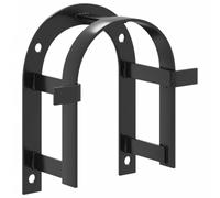 Bridle Rack Wall Mounted Saddle Stand Holder Black Iron vidaXL
