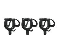 Bridle Racks 3 pcs Wall Mounted Saddle Rack Stand Black Iron vidaXL