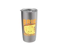 Brie Grate-ful Funny Cute Cheese Lover Pun Stainless Steel Insulated Tumbler