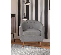 Brie Linen Accent Chair Natural