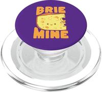 Brie Mine Cute Cheese Pun Food Lover Design PopSockets PopGrip for MagSafe