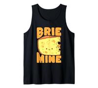 Brie Mine Cute Cheese Pun Food Lover Design Tank Top